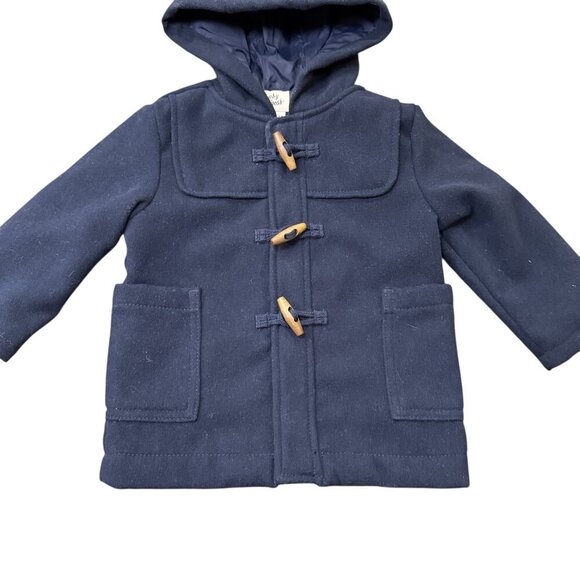 Baby B’gosh 18M Navy Paddington Style Hooded Peacoat - Picture 2 of 5